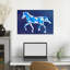 «Blue Horse Energy», reproduction d'art abstrait cheval contemporain-129970528