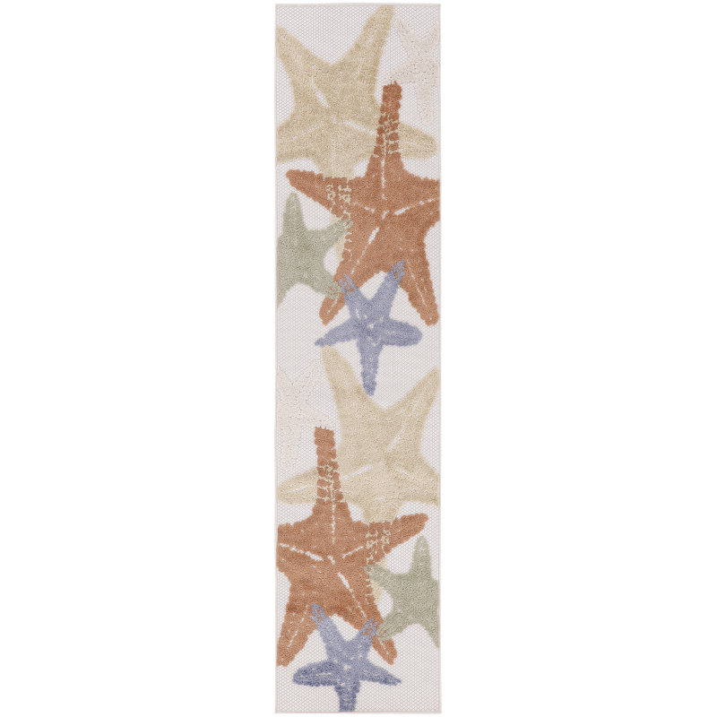 Tapis d'intérieur / extérieur Antwanett, Tapis de couloir 2 pi 3 po x 8 pi (2)