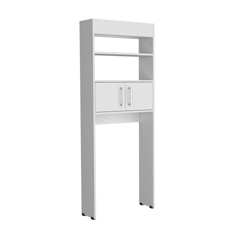 Madrid Over The Toilet Cabinet, Double Door, Two Shelves, White