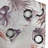Dakota Fields Tropical Boho Grommet Curtain Modern Exotic Leaves Mauve Taupe Ruby White-7541594