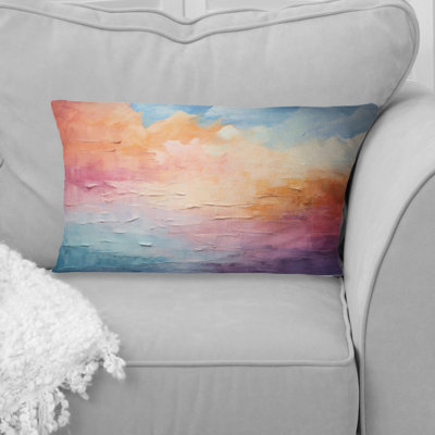 Clouds Whispering Clouds Collage II - Clouds Printed Throw Pillow