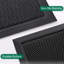 Black Front Door Mat 60 x 90 cm, Dirt-Trapping Doormat with Durable Non-Slip Rubber Backing
