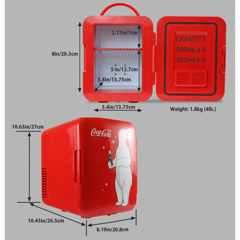 Koolatron Europe 0.14m³ L Countertop Mini Fridge