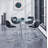 Cavanagh Round Glass Top Metal Base Dining Table