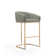 Lioba Upholstered Counter Stool with Metal Frame