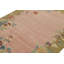 Art Deco Hand Knotted Wool Floral Area Rug-834847000