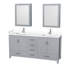 Sheffield 80" Bathroom Vanity Set with Mirror and Medicine Cabinet-59388395-59388398-134648830
