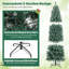 Arbre de Noël artificiel avec 724 branches et 250 lumières DEL 9 modes d'éclairage-604266470
