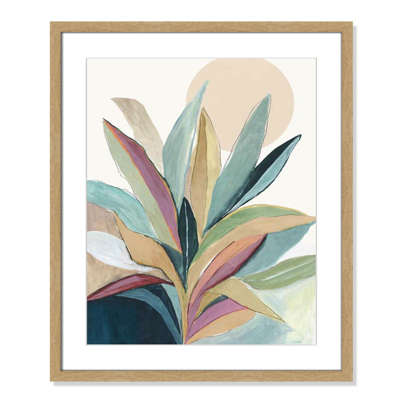 Sherbrooke Sunny Bright Leaves I by Asia Jensen Print, 25.5" H x 21.5" W x 1.25" D, No Mat