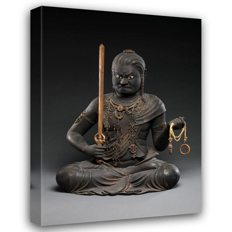 Le roi immortel de la Sagesse, Fudo Myoo, Achala Vidyaraja, H 24 po x l 17 po