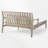 52.73" Acacia Wood Outdoor Patio Daybed-22131029