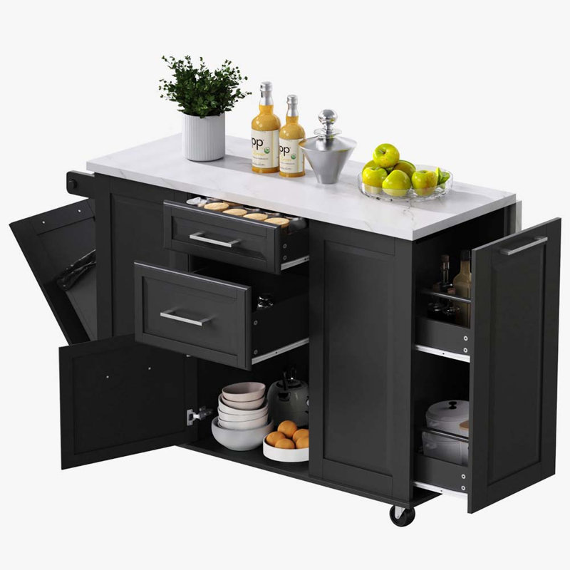 Îlot de cuisine, Noir