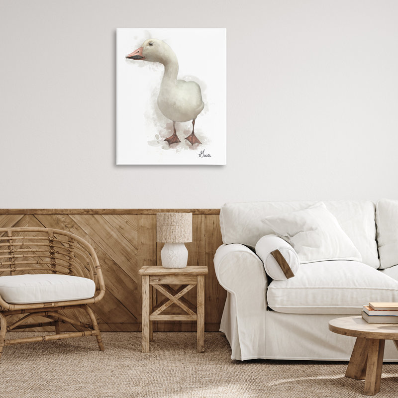 «White Farm Goose» par Matthew Piotrowicz, H 40 po x l 30 po