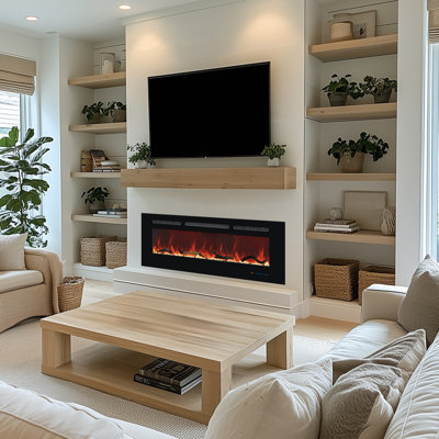 Gidney Black Electric Fireplace