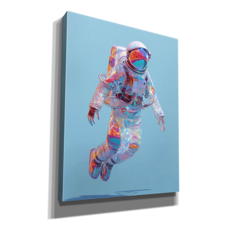 Toile épique Graffiti «Voyager» par Ann Klee, 26 po x 34 po, H 34 po x l 26 po