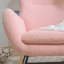 Chaise berçante, fauteuil oscillant rembourré Teddy