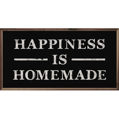 Happiness Is Homemade Lines Black