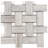 Stately Basketweave 13" x 13" Polished Porcelain Mosaic Wall & Floor Tile-72531486