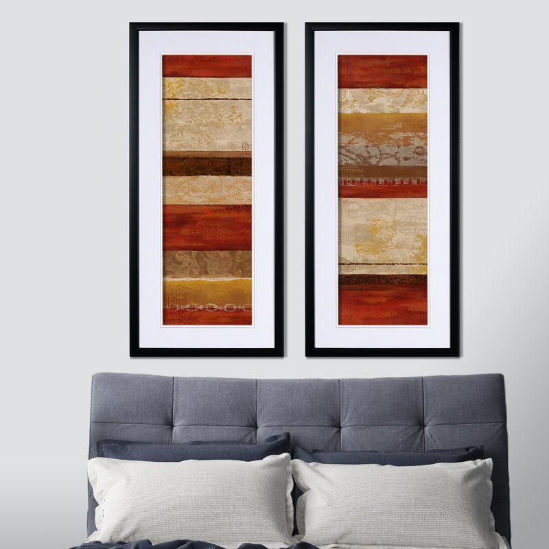 « épices blends », ensemble de 2 reproductions de peintures à l’acrylique encadrées