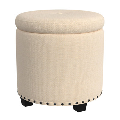 Mayen 19" Wide Round Storage Ottoman