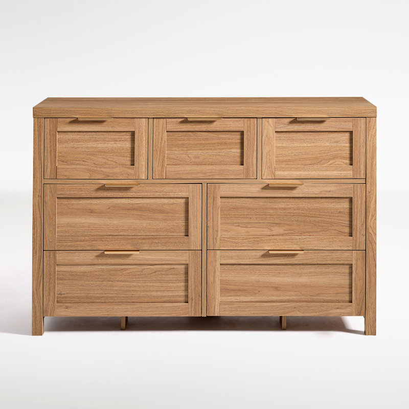 Allenside 47.24'' W 7 - Drawer Dresser, Natural Oak