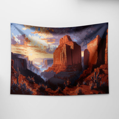 Southwestern Landscapes Canyon Sunrise 99 Wall Tapestry