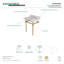 Comptoir de meuble-lavabo Templeton 30 po avec pieds en laiton Kingston (8 po, 3 trous)-29272592