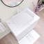 30 In. Width Freestanding Single Bathroom Vanity Set With Ceramic Vessel Sink And Carrara White Counter Top-113791477