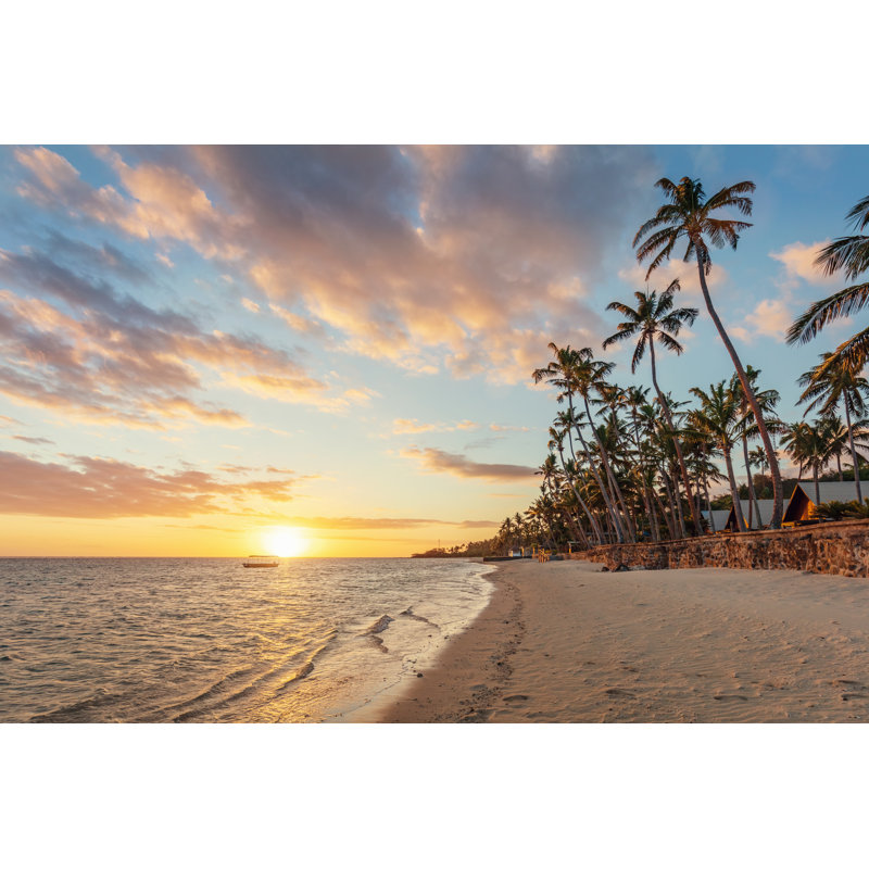 Viti Levu Beach by Mlenny - Wrapped Canvas Print, 81cm H x 122cm W x 3.8cm D