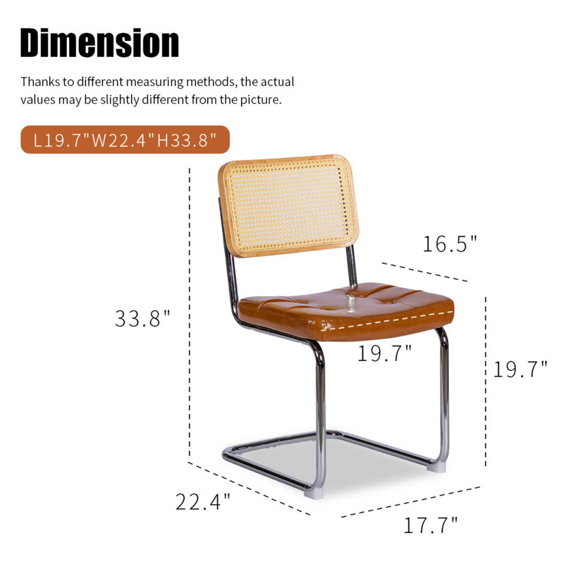 Chaises de salle à manger modernes, Brun