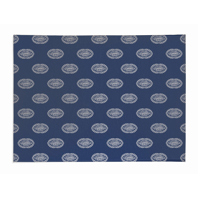 Tapis de bureau léger Maddy, L 24 po x P 36 po, Marine