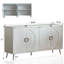 Buffet laqué 4 portes spacieux en champagne moderne pour la cuisine -917149215