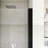 36"W X 72" H Pivot Semi-Frameless Shower Door in Matte Black Finish-112343102