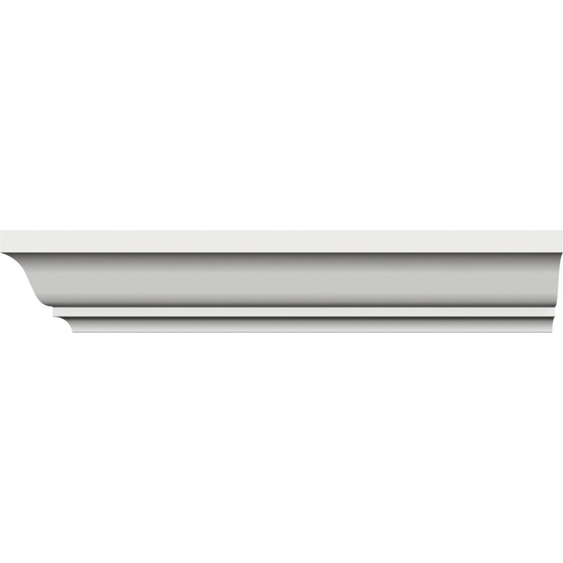 Moulure couronnée, PVC, H 2,22 po x l 96 po x P 1,6 po