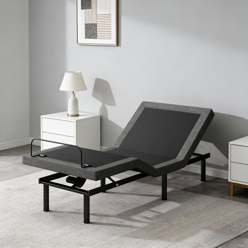 Base de lit réglable avec préréglages intelligents et positionnement zéro gravité, Très grand simple