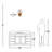 Risborough 13.75" H Steel 1-Light Dimmable Steel Wallchiere-1218021345