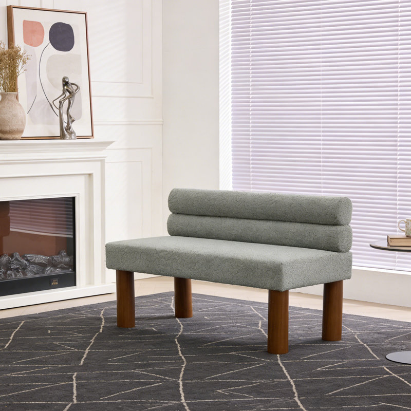 Upholstered Chaise Lounge, Green