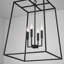 Lustre géométrique à 4 lumières Clint