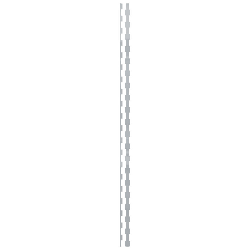 Ensemble de 30 panneaux muraux Midland, H 94 po x l 2 po, Gris