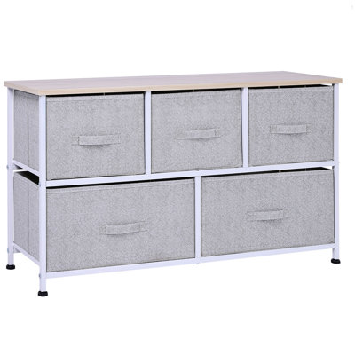 Myshia 5 Drawer Storage Drawer