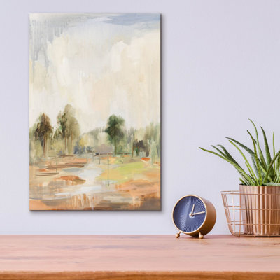  «Light Summer Rain 2» par Silvia Vassileva, art mural en verre acrylique, 12 po x 16 po