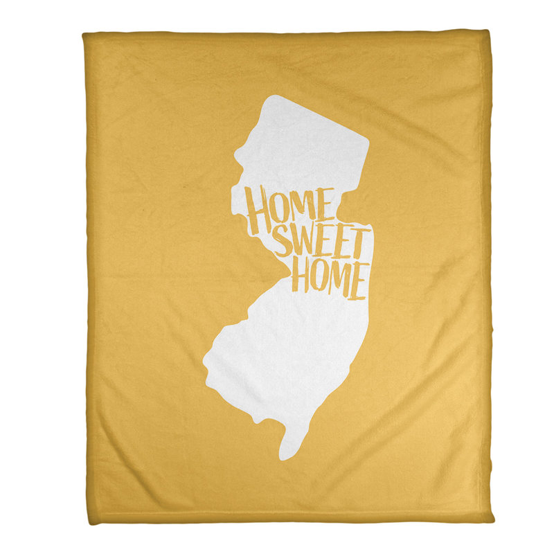 Jeté polaire new jersey the home, l 52,5 po x L 62,5 po, Jaune