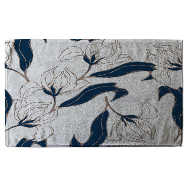Cotton Floral Waffle Kitchen Towel