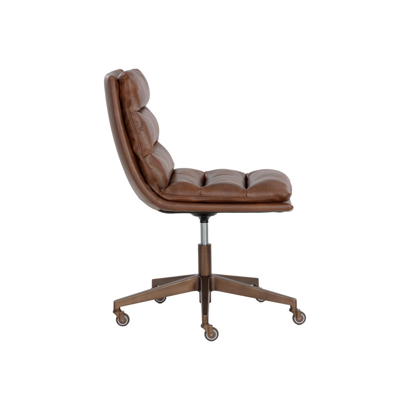 Gwenan Swivel Side Chair, Brown