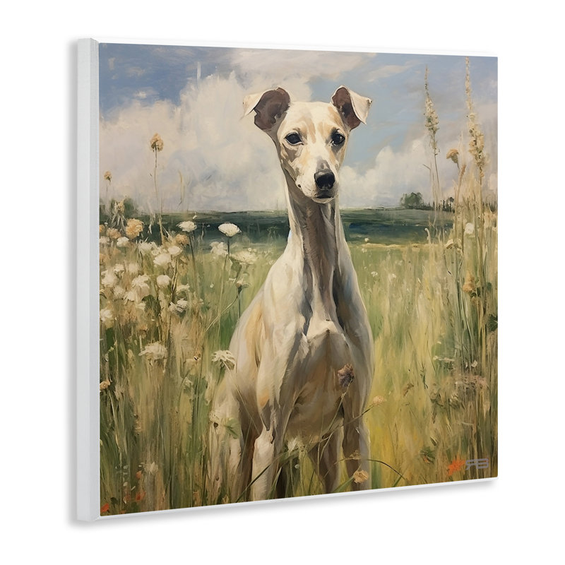 «Greyhound Dog Landscape» par Roozbeh Bahramali