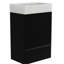 Meuble-lavabo moderne noir mat Matt - armoire autoportante avec lavabo en céramique et structure fonctionnelle et stable-1565995994