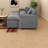 Grey Modular Sectionals, Oversized Chenille Sleeper Sofa For Home Comfort