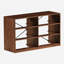 Commode 6 tiroirs avec grands tiroirs en tissu, noyer
