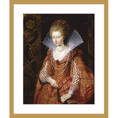 Portrait de Charlotte-Marguerite de Montmorency, princesse de Condé par Peter Paul Rubens, impression giclée encadrée