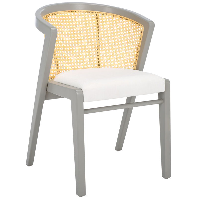 Fauteuil rembourré Beltre, Gris, Avec coussin